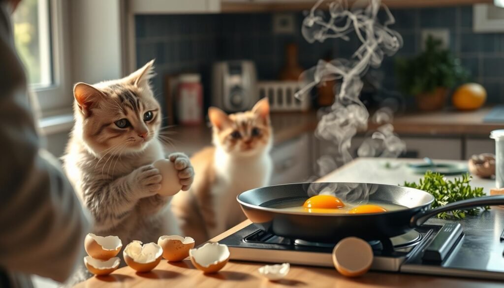 egg preparation for cats