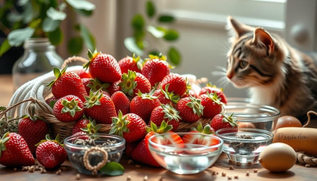 strawberries and feline diet