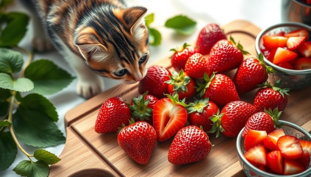 strawberries for cats