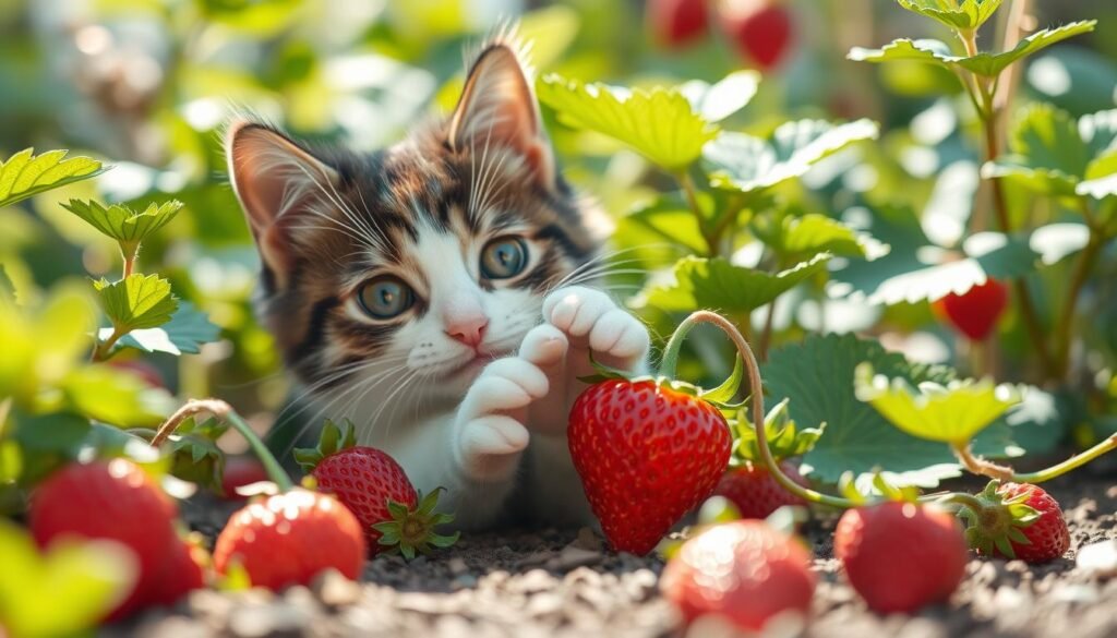 strawberries for cats