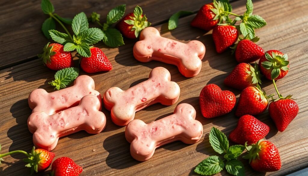 strawberry dog treats